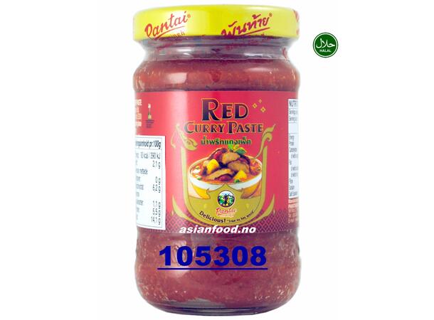 PANTAI Red curry paste (glass) 24x114g Cari do  TH