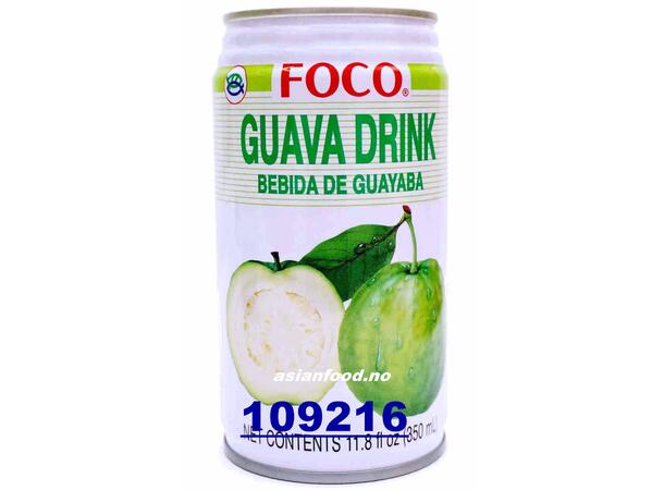 FOCO Guava drink 24x350ml Nuoc oi lon  TH
