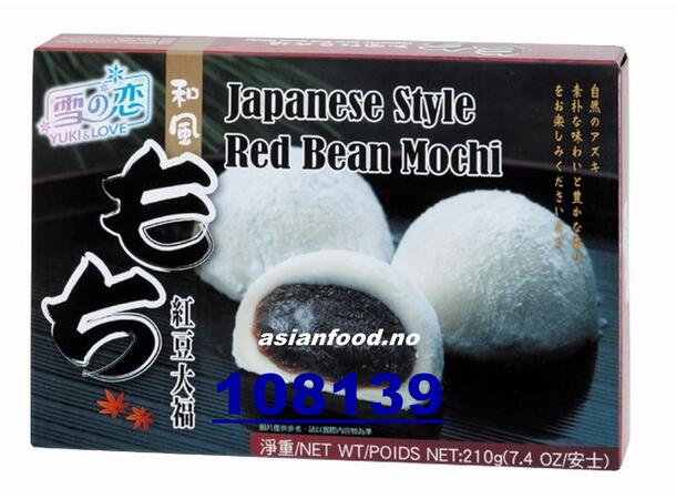 YUKI & LOVE Japanese style redbean mochi Banh gao mochi dau do 24x210g  TW