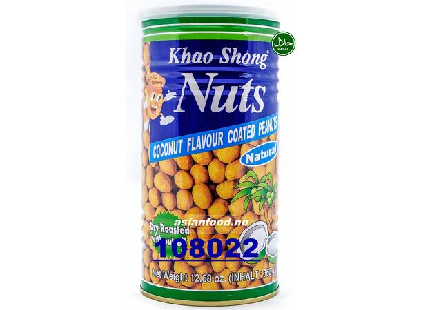 KHAO SHONG Coconut flavour coated peanut Dau phung da ca 24x360g TH