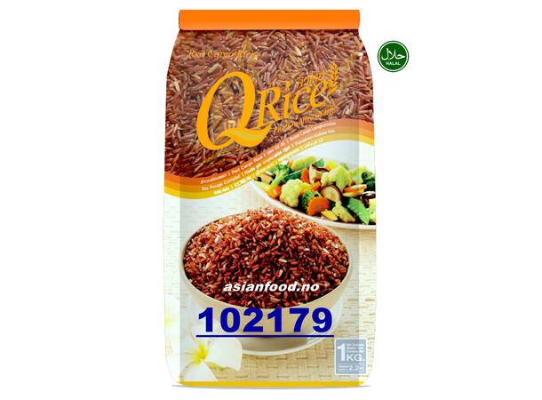 Q-RICE Thai red cargo rice 12x1kg Gao luc do Q  TH