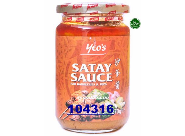 YEO'S Satay sauce Barbecue 24x250ml Tuong uop sate BBQ  MY