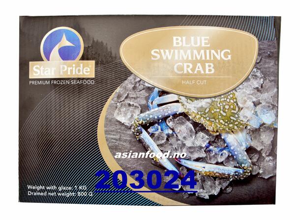 Blue Swimming crab 1/2 cut (8pcs/kg) Ghe cat nua con 12x1kg  CN