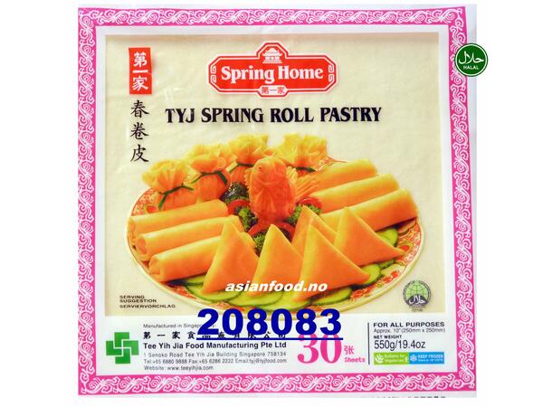 SPRING HOME Springroll pastry 250mm Banh trang da 30sht - 30x550g  SG