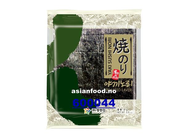 Yaki nori roasted seaweed (Whole - GOLD) La sushi Yaki nori 60x10shts (27g)  KR