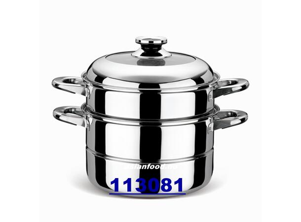 2-layer stainless steel steamer 30cm Sung hap thiet 8 sets  CN