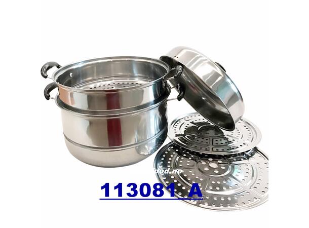 2-layer stainless steel steamer 30cm Sung hap thiet 8 sets  CN