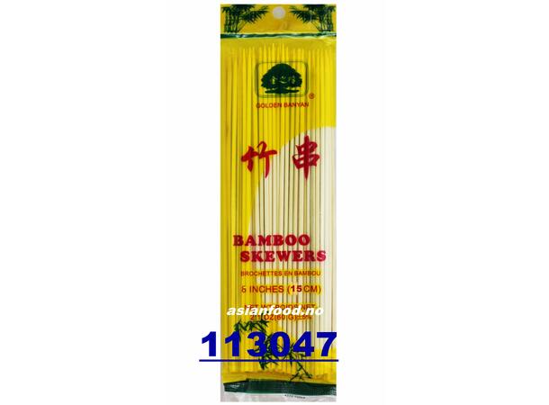 Bamboo skewer 6inch - 50x100pcs Que xien thit 15cm  CN