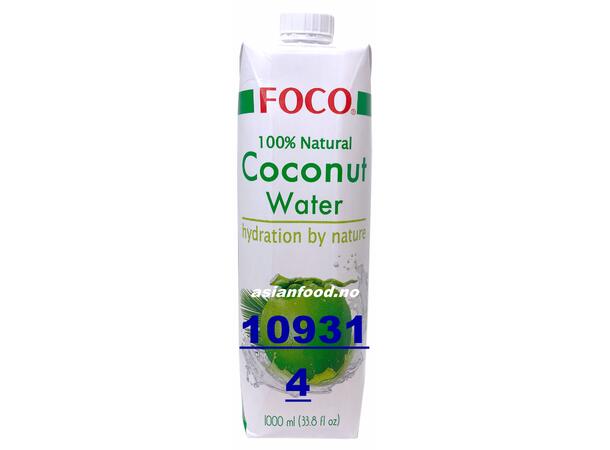 FOCO Coconut water UHT 12x1L Nuoc dua uong  TH