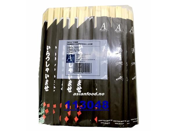 A-FOOD Bamboo chopstick 21cm half Dua an lien 10x100par  CN