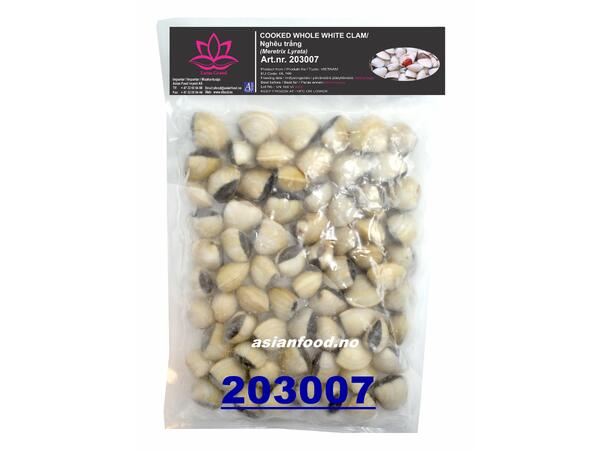 LOTUS White clam whole cooked 60/80 ERSTATT -Ngheu chin nguyen vo 10x1kg  VN