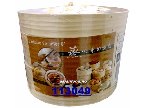 Bamboo steamer 8inch 12x(3pcs/set) Sung hap tre 3 tang  CN