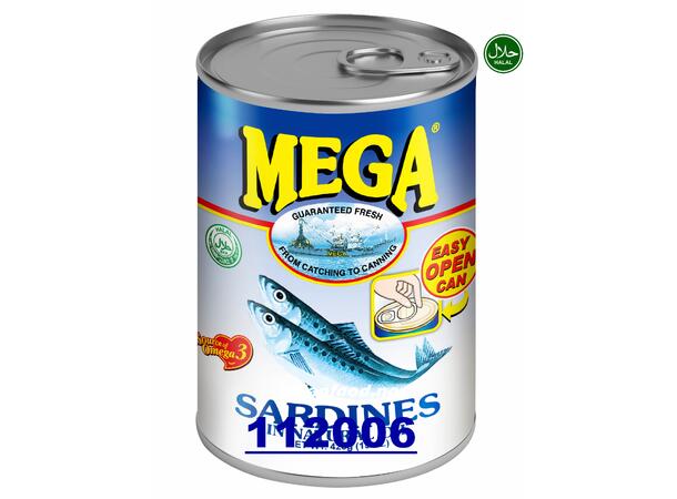 MEGA sardines in natural oil 24x425g Ca moi ngam dau  PH