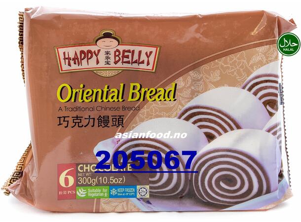 HAPPY BELLY Oriental bread choco 6pcs Banh bao chocola 12x300g  MY