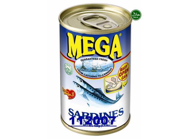 MEGA sardines in natural oil 48x155g Ca moi Phi ngam dau  PH