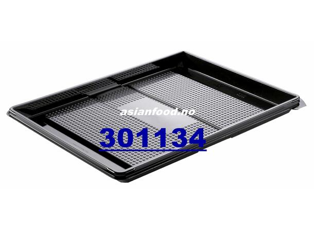 PLUSPACK Sushi Tray black (50bit) 120pcs Hop sushi den (32x25x2cm) - 5020810700