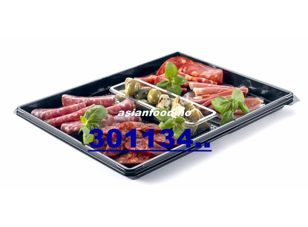 PLUSPACK Sushi Tray black (50bit) 120pcs Hop sushi den (32x25x2cm) - 5020810700