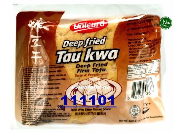 UNICURD T7 Deep Fried Tau Kwa 24x220g Dau hu chien roi (fried tofu) SG