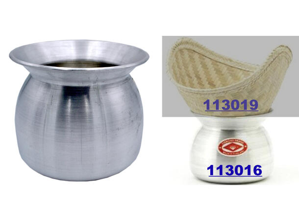 Aluminium Lao steam rice pot 12x22cm Sung hap nep -  Chau nhom  TH