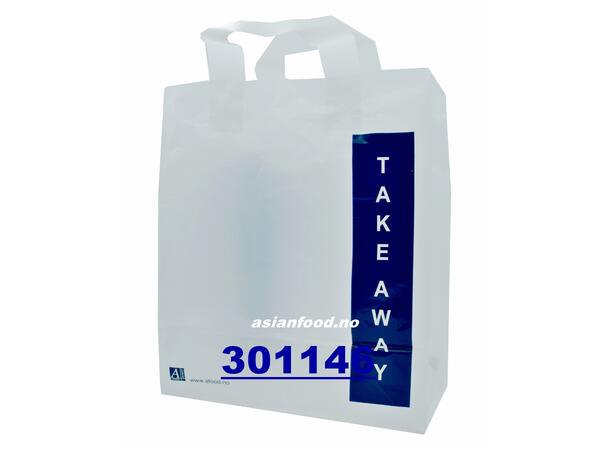 Plastic bags for take away 500pcs Bi bong TAKE AWAY (26x8x34cm)