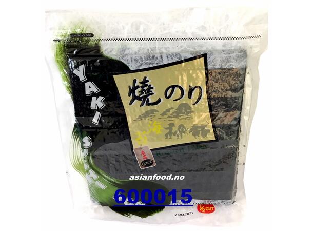 Yaki nori roasted seaweed (Half- GOLD) La sushi nua 20x100shts (120g)  KR