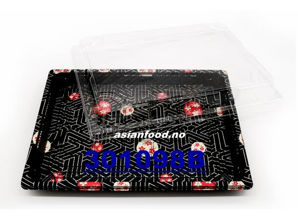 Sushi trays WL-11B Sakura (20-24 bit) Hop sushi + nap (26x19x2,3cm) 200pcs  CN