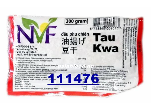 Tau Kwa Vacuum (fried tofu) 10x300gr Tofu fritert / Dau hu chien roi  NL