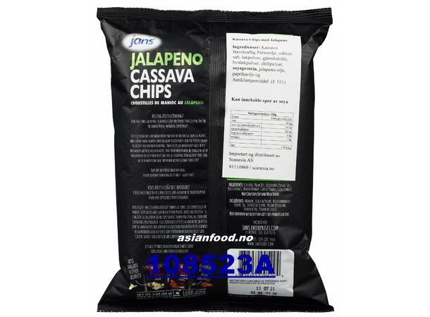 JANS Jalapeno cassava chips 12x84g Banh chips khoai mi  ID