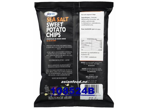 JANS Sweet potato chips sea salt 12x84g Banh chips muoi ID