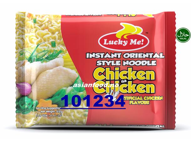 L.M Instant noodle soup CHICKEN flavor LUCKY ME Mi goi Phi - Ga 24x55g  TH